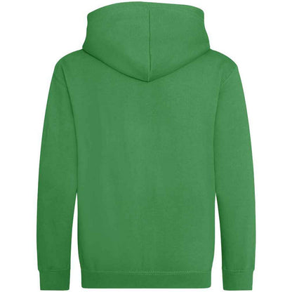 Kelly Green - Front - AWDis Cool Childrens-Kids Zoodie Full Zip Hoodie