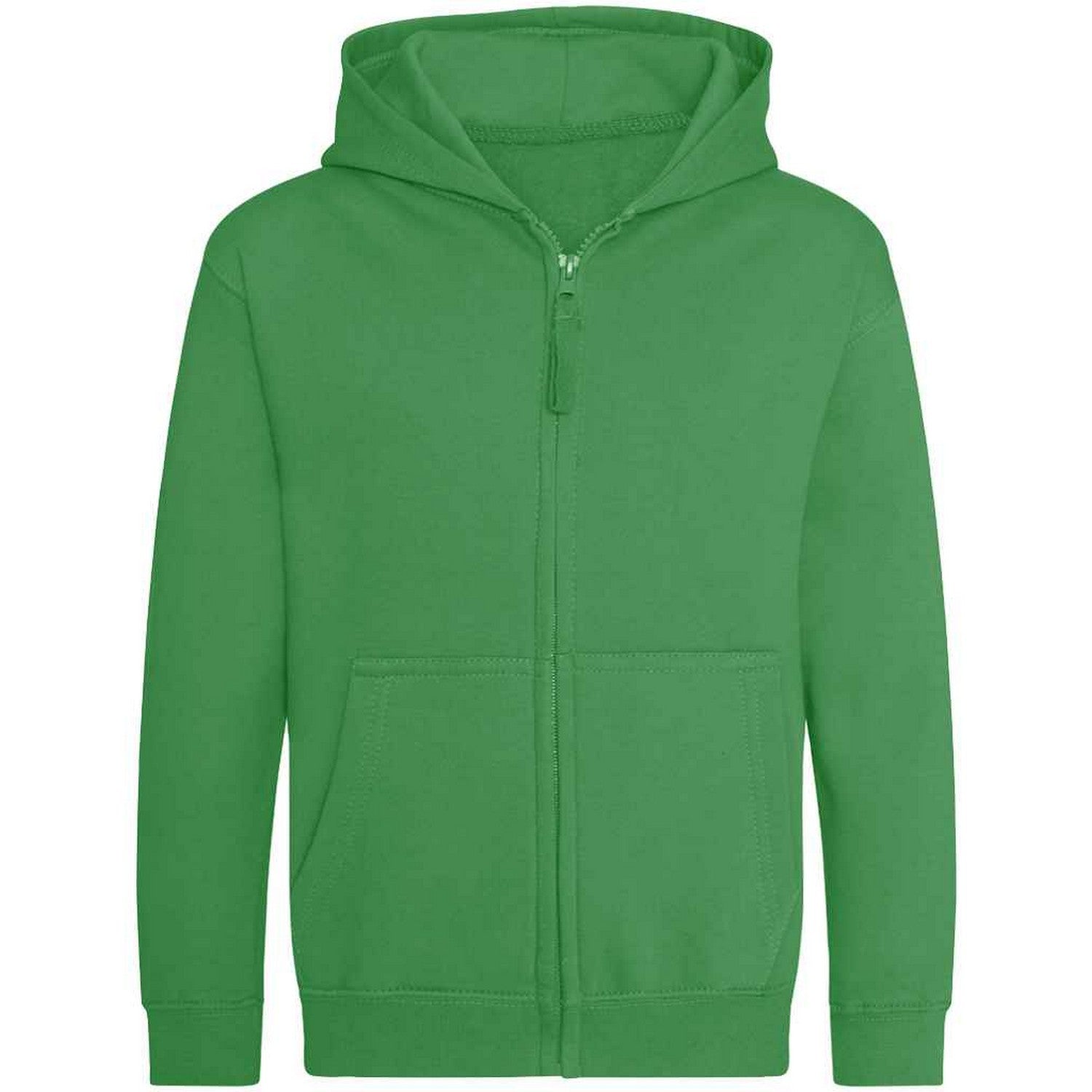 Kelly Green - Back - AWDis Cool Childrens-Kids Zoodie Full Zip Hoodie