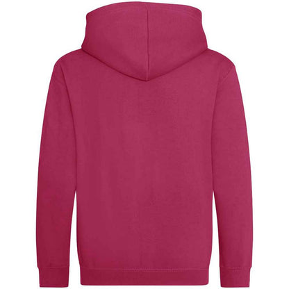 Hot Pink - Front - AWDis Cool Childrens-Kids Zoodie Full Zip Hoodie