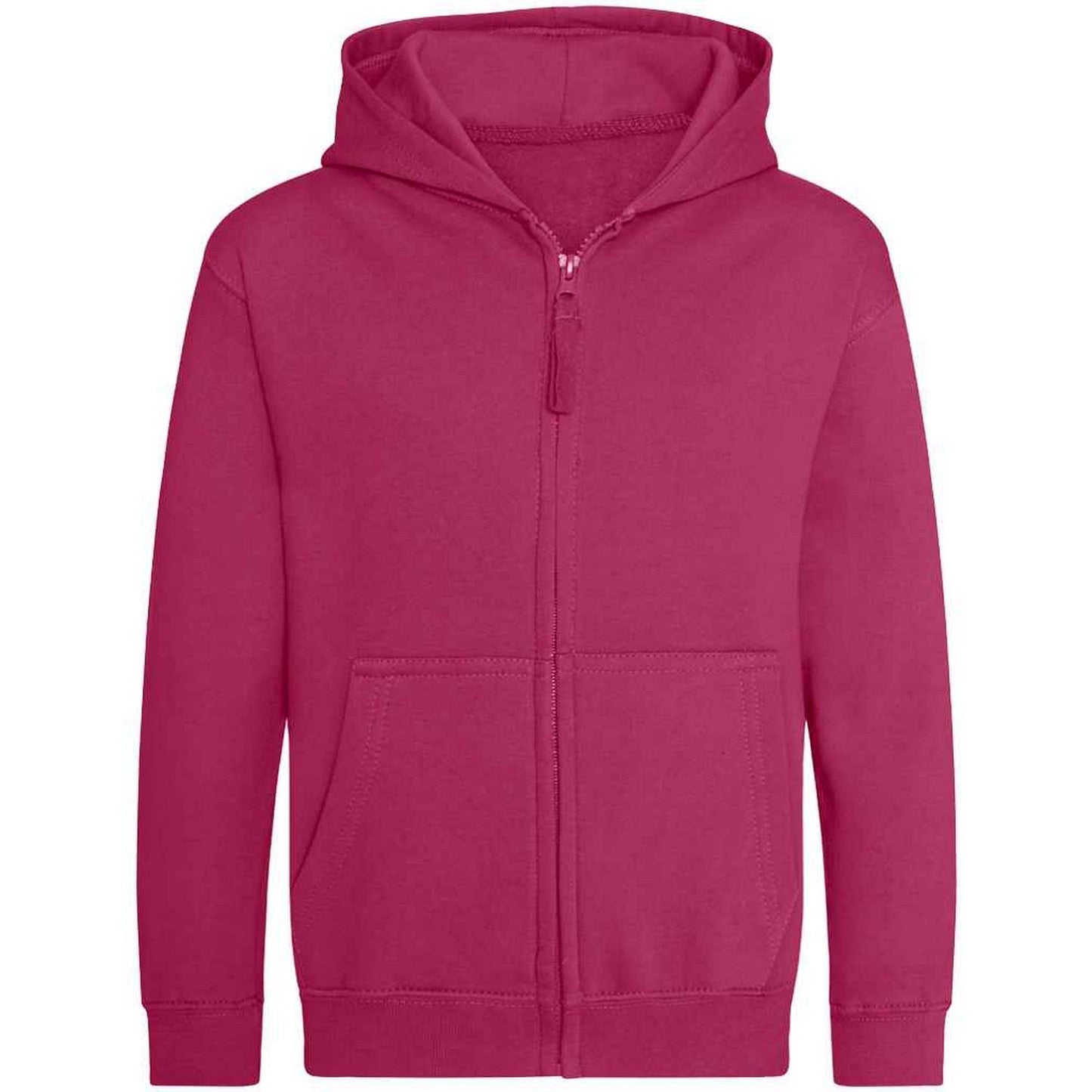 Hot Pink - Back - AWDis Cool Childrens-Kids Zoodie Full Zip Hoodie