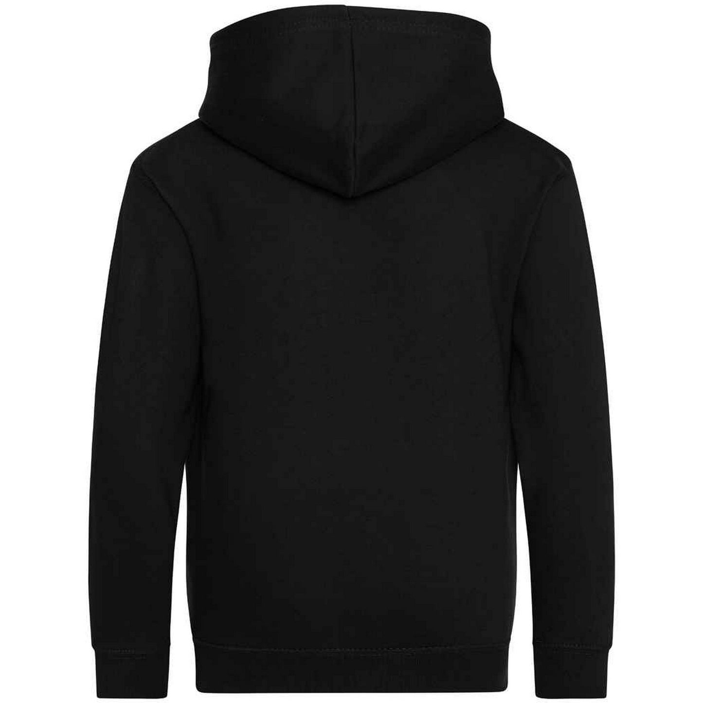 Deep Black - Front - AWDis Cool Childrens-Kids Zoodie Full Zip Hoodie