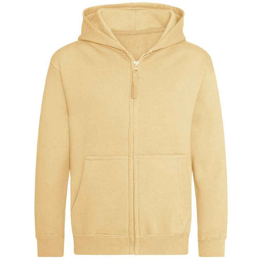 Desert Sand - Front - AWDis Cool Childrens-Kids Zoodie Full Zip Hoodie