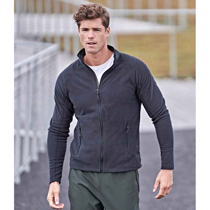 Dark Grey - Back - Tee Jays Mens Active Fleece Jacket