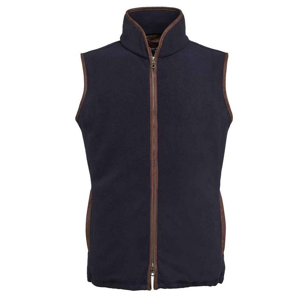 Navy - Front - Brook Taverner Unisex Adult Cincinatti Fleece Gilet