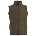 Olive Green - Front - Brook Taverner Unisex Adult Cincinatti Fleece Gilet