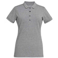 Grey Marl - Front - Brook Taverner Womens-Ladies Arlington Cotton Polo Shirt