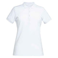 White - Front - Brook Taverner Womens-Ladies Arlington Cotton Polo Shirt