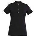 Black - Front - Brook Taverner Womens-Ladies Arlington Cotton Polo Shirt