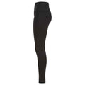 Black - Back - Finden & Hales Womens-Ladies Team Leggings