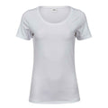 White - Front - Tee Jays Womens-Ladies Stretch T-Shirt