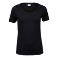 Black - Front - Tee Jays Womens-Ladies Stretch T-Shirt