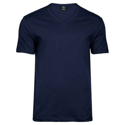Navy - Front - Tee Jays Mens Sof V Neck T-Shirt