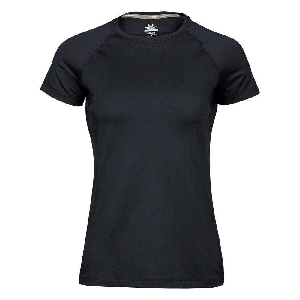Black - Front - Tee Jays Womens-Ladies CoolDry T-Shirt