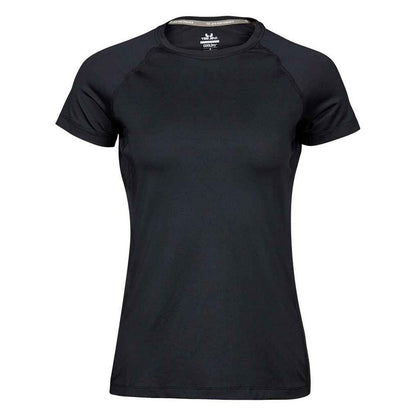Black - Front - Tee Jays Womens-Ladies CoolDry T-Shirt