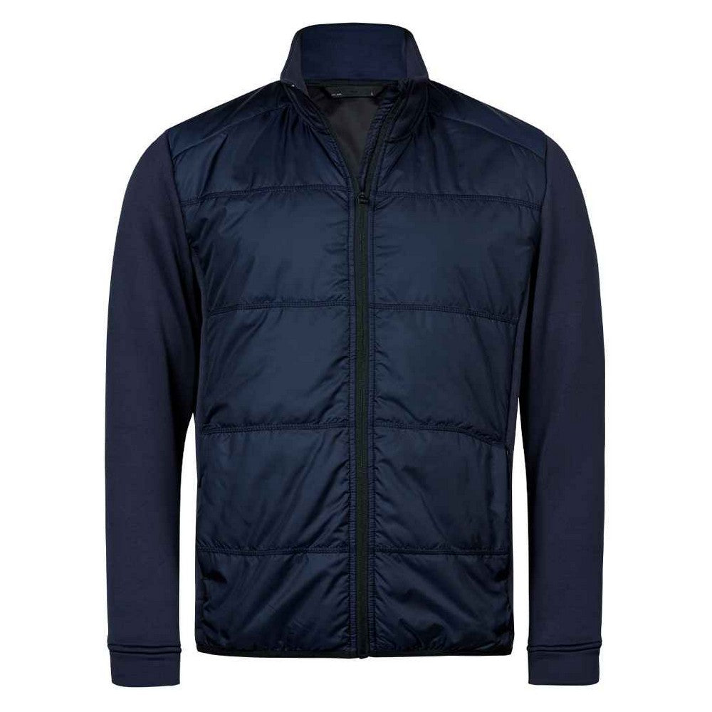 Navy - Front - Tee Jays Mens Stretch Hybrid Jacket