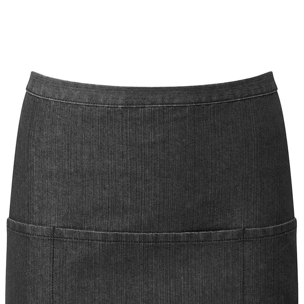 Black Denim - Back - Premier Colours 3 Pocket Apron