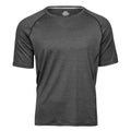 Black Melange - Front - Tee Jays Mens CoolDry T-Shirt