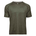 Olive Melange - Front - Tee Jays Mens CoolDry T-Shirt