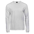 White - Front - Tee Jays Mens Slim Long-Sleeved T-Shirt