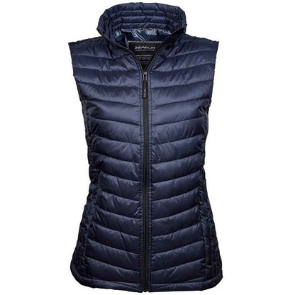 Deep Navy - Front - Tee Jays Womens-Ladies Zepelin Padded Body Warmer