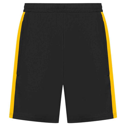 Black-Gold - Front - Finden & Hales Mens Knitted Shorts