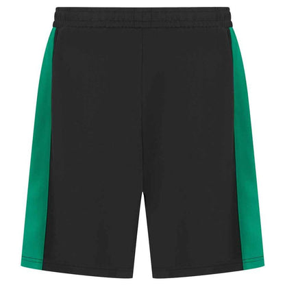 Black-Emerald - Back - Finden & Hales Mens Knitted Shorts