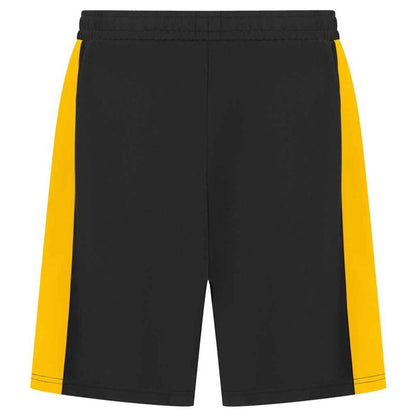 Black-Gold - Back - Finden & Hales Mens Knitted Shorts