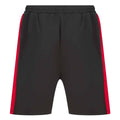 Black-Red - Lifestyle - Finden & Hales Mens Knitted Shorts