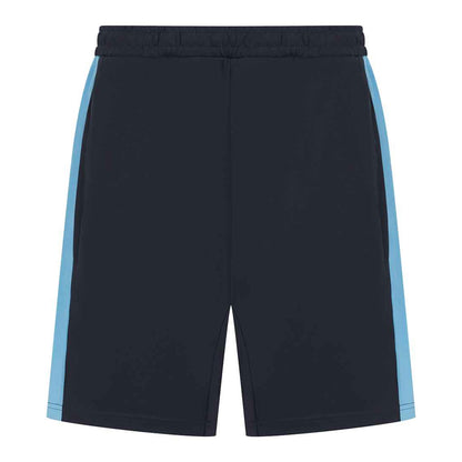 Navy-Sky Blue - Front - Finden & Hales Mens Knitted Shorts