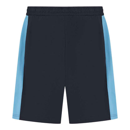 Navy-Sky Blue - Back - Finden & Hales Mens Knitted Shorts