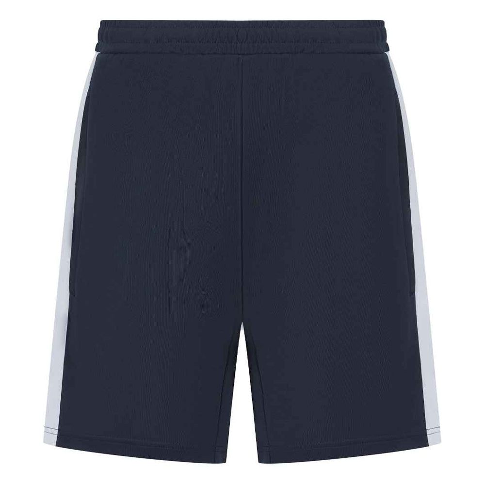Navy-White - Front - Finden & Hales Mens Knitted Shorts