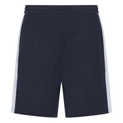Navy-White - Front - Finden & Hales Mens Knitted Shorts