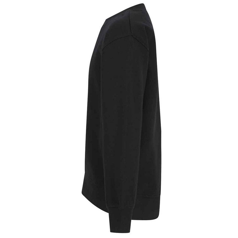 Black - Back - SF Minni Childrens-Kids Curved Hem Sweatshirt