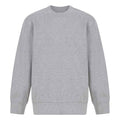 Heather Grey - Front - SF Minni Childrens-Kids Curved Hem Sweatshirt