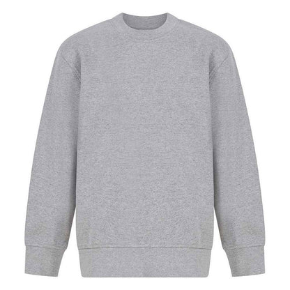 Heather Grey - Front - SF Minni Childrens-Kids Curved Hem Sweatshirt