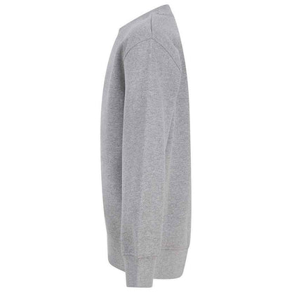 Heather Grey - Back - SF Minni Childrens-Kids Curved Hem Sweatshirt