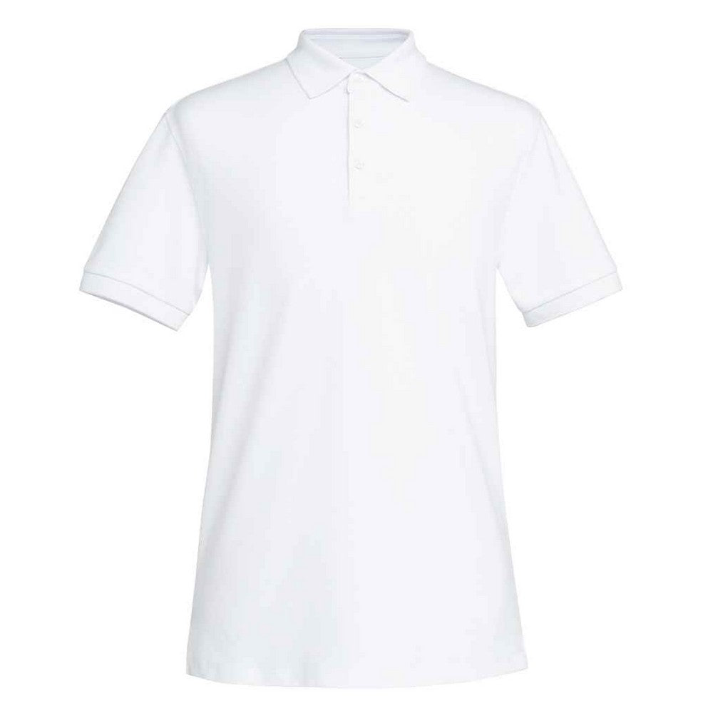 White - Front - Brook Taverner Mens Hampton Cotton Polo Shirt