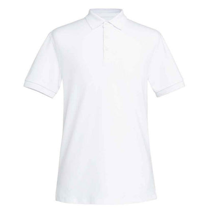 White - Front - Brook Taverner Mens Hampton Cotton Polo Shirt