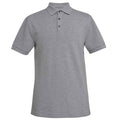 Grey Marl - Front - Brook Taverner Mens Hampton Cotton Polo Shirt