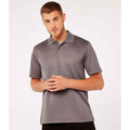 Charcoal - Back - Kustom Kit Mens Cooltex Plus Regular Polo Shirt