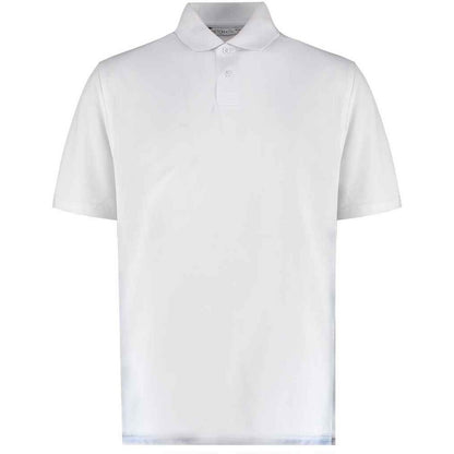 White - Front - Kustom Kit Mens Cooltex Plus Regular Polo Shirt