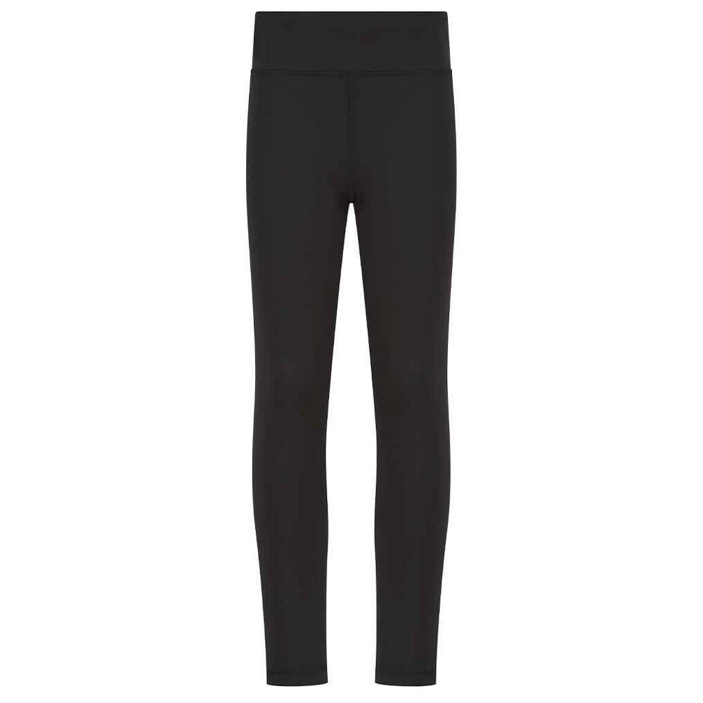 Black - Front - Finden & Hales Childrens-Kids Team Leggings