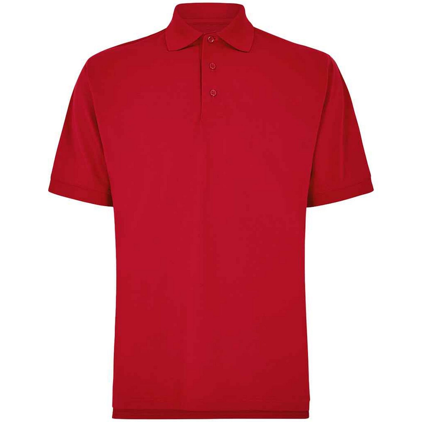 Red - Front - Kustom Kit Mens Klassic Piqué Polo Shirt