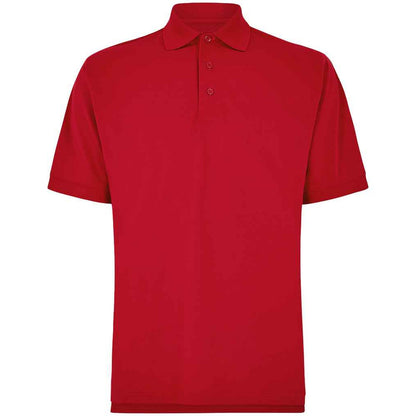 Red - Front - Kustom Kit Mens Klassic Piqué Polo Shirt