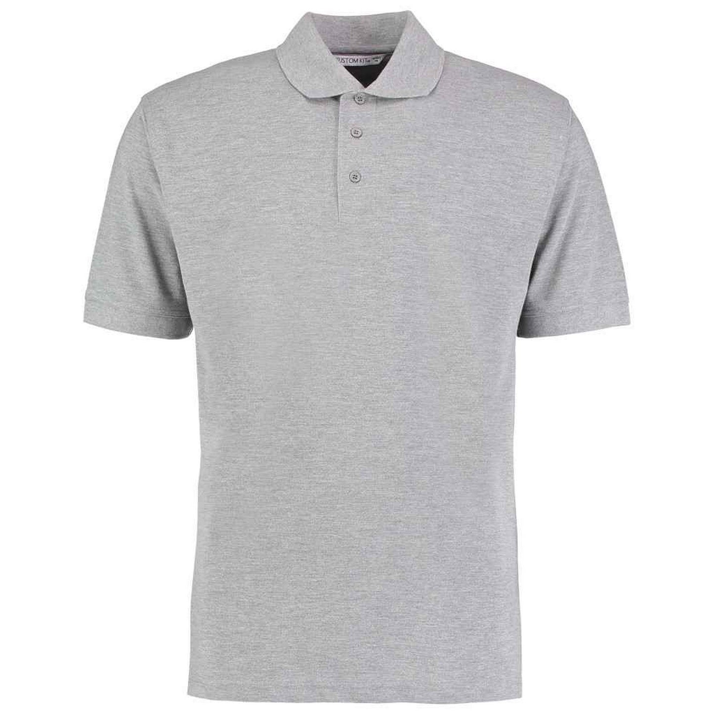 Heather - Front - Kustom Kit Mens Klassic Piqué Polo Shirt