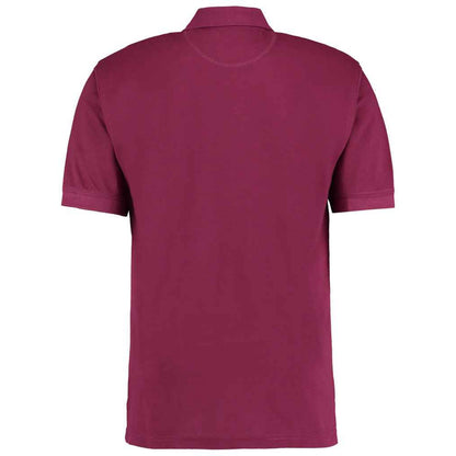 Burgundy - Back - Kustom Kit Mens Klassic Piqué Polo Shirt