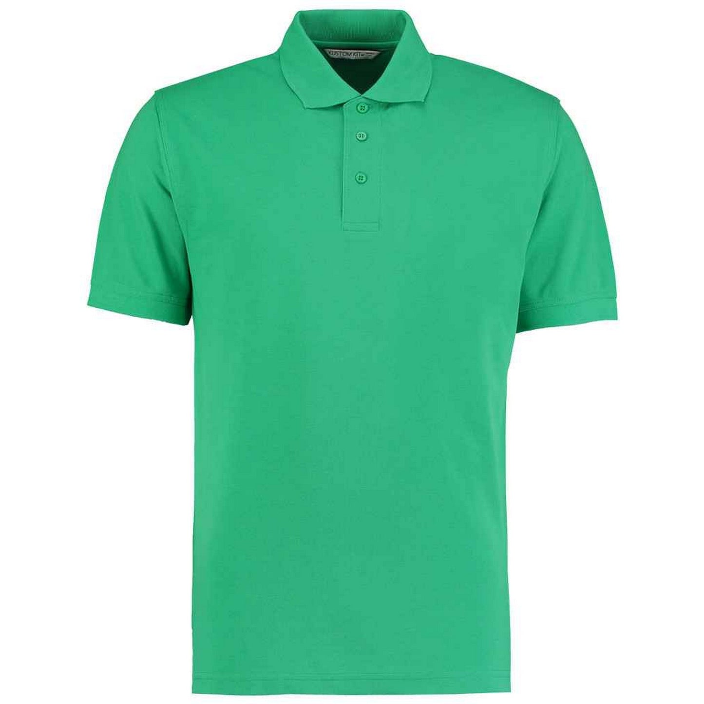Kelly Green - Front - Kustom Kit Mens Klassic Piqué Polo Shirt