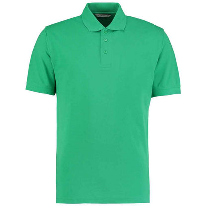 Kelly Green - Front - Kustom Kit Mens Klassic Piqué Polo Shirt