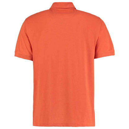 Burnt Orange - Back - Kustom Kit Mens Klassic Piqué Polo Shirt