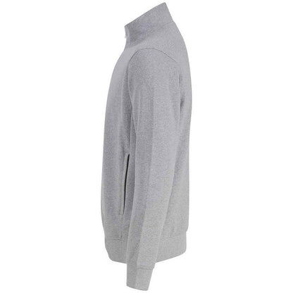 Heather Grey - Back - Henbury Unisex Adult Sustainable Quarter Zip Sweatshirt
